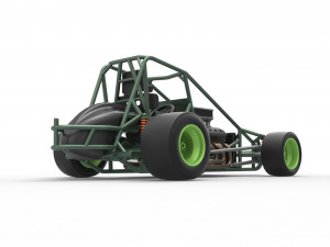 Pavement Sprint car Base Scale 1 to 25 Modello di stampa 3D
