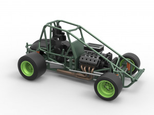 Pavement Sprint car Base Scale 1 to 25 Modello di stampa 3D