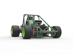 Pavement Sprint car Base Scale 1 to 25 Modello di stampa 3D