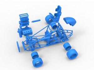 Pavement Sprint car Base Scale 1 to 25 Modello di stampa 3D