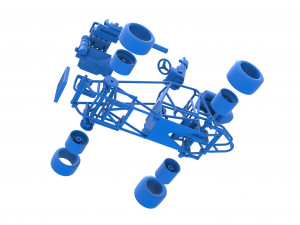 Pavement Sprint car Base Scale 1 to 25 Modello di stampa 3D