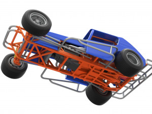 Vintage Northeast Dirt Modified stock car Scale 1 to 25 3Dプリントモデル