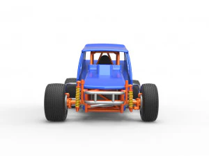 Vintage Northeast Dirt Modified stock car Scale 1 to 25 3D Print Model