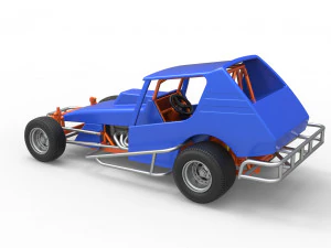 Vintage Northeast Dirt Modified stock car Scale 1 to 25 3D Print Model