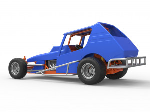 Vintage Northeast Dirt Modified stock car Scale 1 to 25 3Dプリントモデル