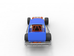 Vintage Northeast Dirt Modified stock car Scale 1 to 25 3Dプリントモデル