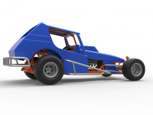 Vintage Northeast Dirt Modified stock car Scale 1 to 25 3D Print Model