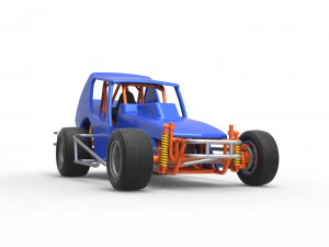 Vintage Northeast Dirt Modified stock car Scale 1 to 25 3D Print Model