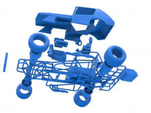 Vintage Northeast Dirt Modified stock car Scale 1 to 25 3D Print Model