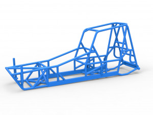 Frame of Vintage Northeast Dirt Modified stock car Scale 1 to 25 3D 프린트 모델