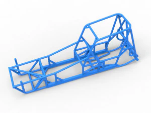 Frame of Vintage Northeast Dirt Modified stock car Scale 1 to 25 3D Print Model