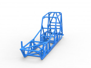 Frame of Vintage Northeast Dirt Modified stock car Scale 1 to 25 3D Принт Модель