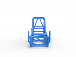 Frame of Vintage Northeast Dirt Modified stock car Scale 1 to 25 3D Print Model