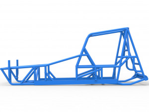 Frame of Vintage Northeast Dirt Modified stock car Scale 1 to 25 3D Принт Модель