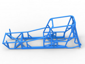 Frame of Vintage Northeast Dirt Modified stock car Scale 1 to 25 3D Принт Модель
