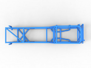 Frame of Vintage Northeast Dirt Modified stock car Scale 1 to 25 3D Принт Модель