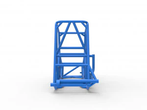 Frame of Vintage Northeast Dirt Modified stock car Scale 1 to 25 3D Print Model