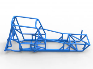 Frame of Vintage Northeast Dirt Modified stock car Scale 1 to 25 3D Print Model