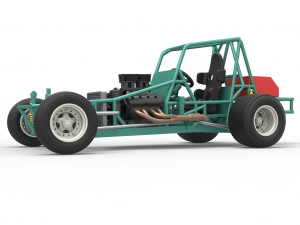 Vintage Northeast Dirt Modified stock car Base Scale 1 to 25 3Dプリントモデル
