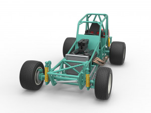 Vintage Northeast Dirt Modified stock car Base Scale 1 to 25 3Dプリントモデル