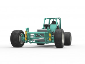 Vintage Northeast Dirt Modified stock car Base Scale 1 to 25 3Dプリントモデル