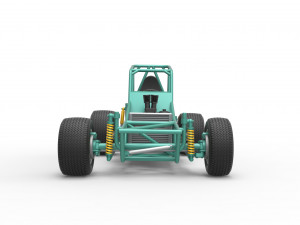 Vintage Northeast Dirt Modified stock car Base Scale 1 to 25 3Dプリントモデル