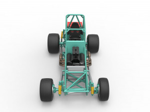 Vintage Northeast Dirt Modified stock car Base Scale 1 to 25 3Dプリントモデル