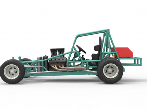 Vintage Northeast Dirt Modified stock car Base Scale 1 to 25 3Dプリントモデル