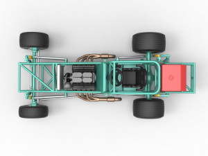 Vintage Northeast Dirt Modified stock car Base Scale 1 to 25 3Dプリントモデル