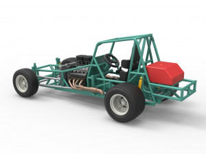 Vintage Northeast Dirt Modified stock car Base Scale 1 to 25 3Dプリントモデル