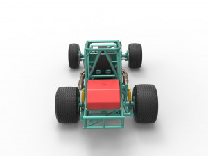 Vintage Northeast Dirt Modified stock car Base Scale 1 to 25 3Dプリントモデル