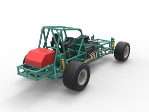 Vintage Northeast Dirt Modified stock car Base Scale 1 to 25 3Dプリントモデル
