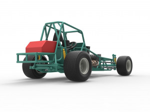 Vintage Northeast Dirt Modified stock car Base Scale 1 to 25 3Dプリントモデル