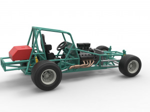 Vintage Northeast Dirt Modified stock car Base Scale 1 to 25 3Dプリントモデル