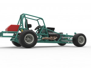 Vintage Northeast Dirt Modified stock car Base Scale 1 to 25 3Dプリントモデル