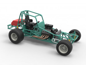 Vintage Northeast Dirt Modified stock car Base Scale 1 to 25 3Dプリントモデル
