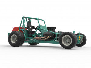 Vintage Northeast Dirt Modified stock car Base Scale 1 to 25 3Dプリントモデル