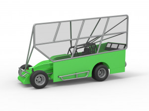 Northeast Dirt Modified stock car with side wing Scale 1 to 25 Modelo de impresión 3D