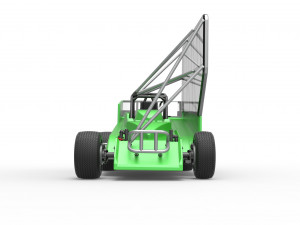 Northeast Dirt Modified stock car with side wing Scale 1 to 25 Model Cetak 3D