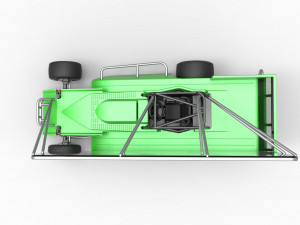 Northeast Dirt Modified stock car with side wing Scale 1 to 25 Model Cetak 3D