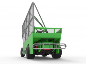 Northeast Dirt Modified stock car with side wing Scale 1 to 25 Model Cetak 3D