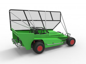 Northeast Dirt Modified stock car with side wing Scale 1 to 25 Model Cetak 3D