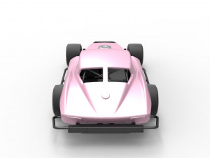Vintage Asphalt Modified stock car V3 Scale 1 to 25 3D Print Model