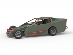 Vintage Asphalt Modified stock car V4 Scale 1 to 25 3Dプリントモデル