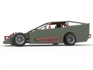Vintage Asphalt Modified stock car V4 Scale 1 to 25 Modelo de impresión 3D