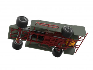 Vintage Asphalt Modified stock car V4 Scale 1 to 25 Modelo de impresión 3D