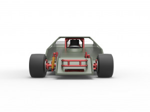 Vintage Asphalt Modified stock car V4 Scale 1 to 25 Modelo de impresión 3D
