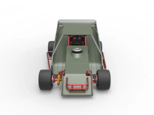 Stock car V4 modificado em asfalto vintage escala 1 a 25 Modelo de Impressão 3D