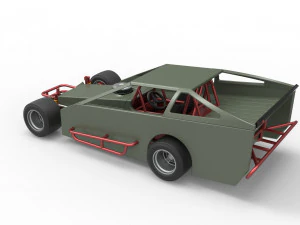 Stock car V4 modificado em asfalto vintage escala 1 a 25 Modelo de Impressão 3D