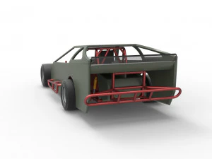 Stock car V4 modificado em asfalto vintage escala 1 a 25 Modelo de Impressão 3D